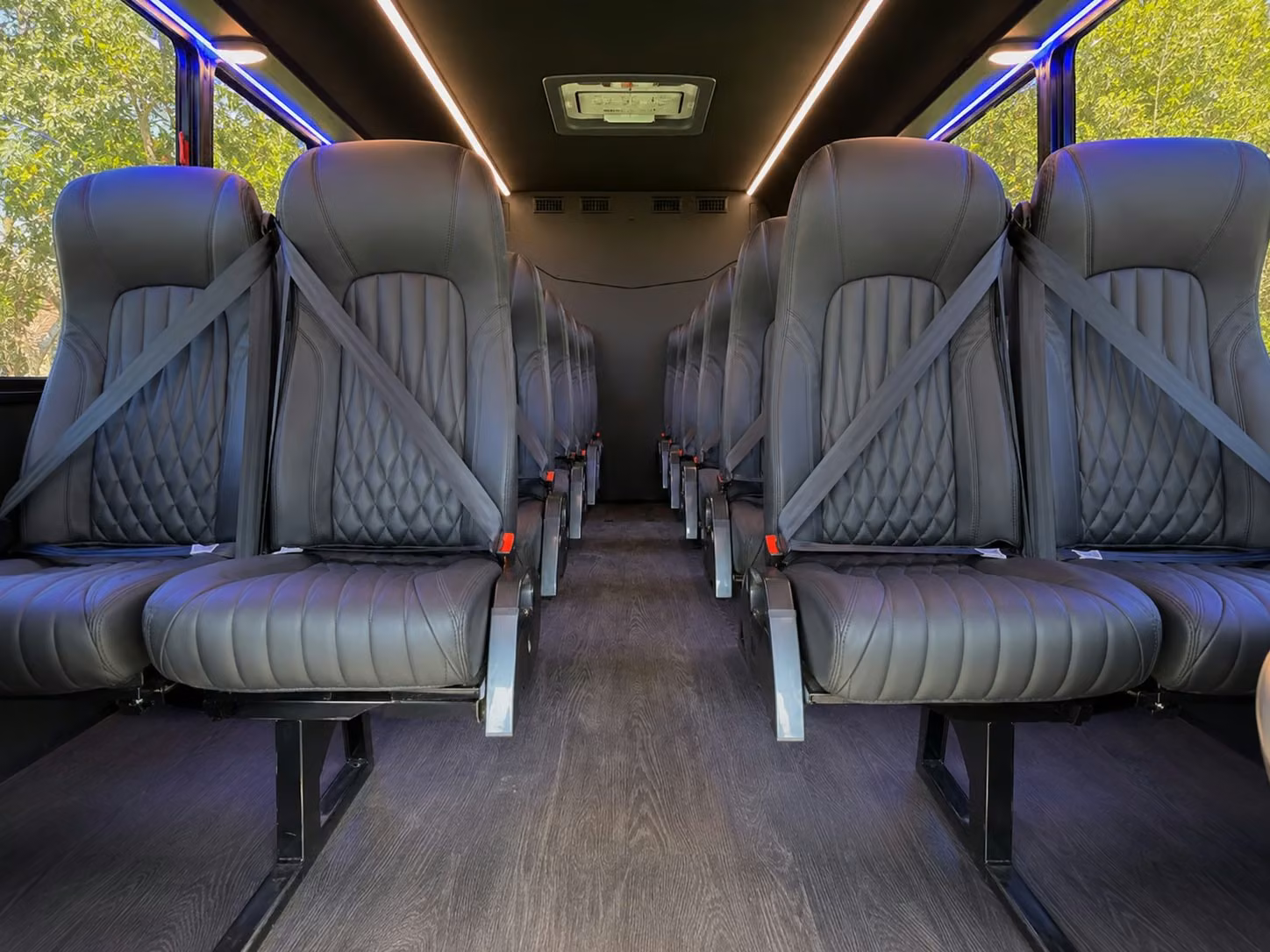 20 passenger minibus interior