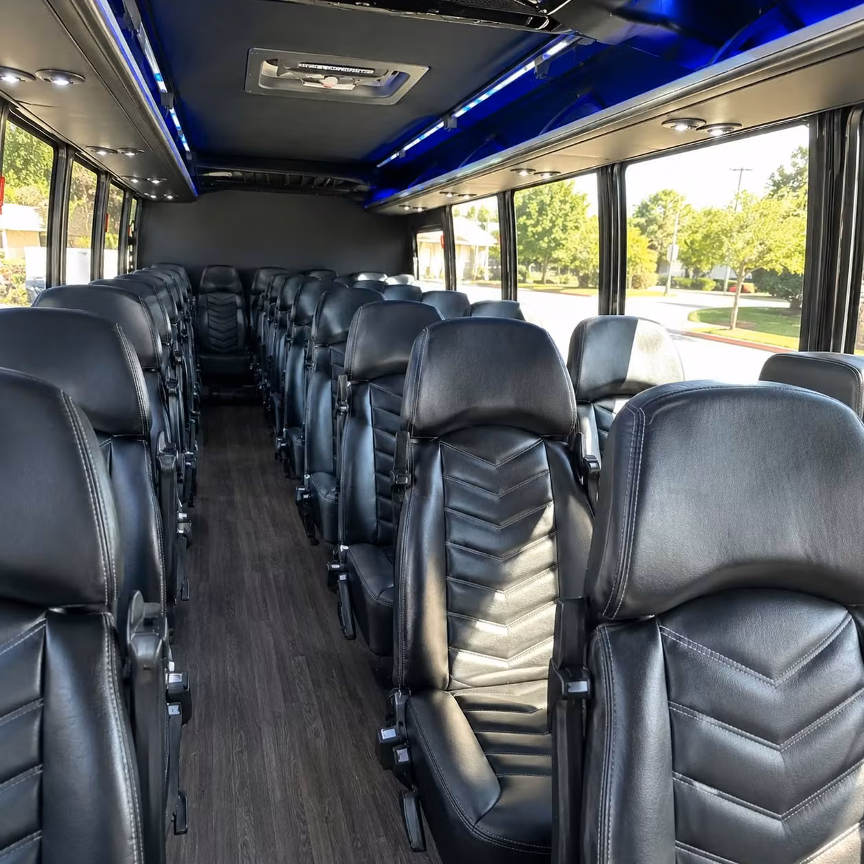 25 passenger minibus interior